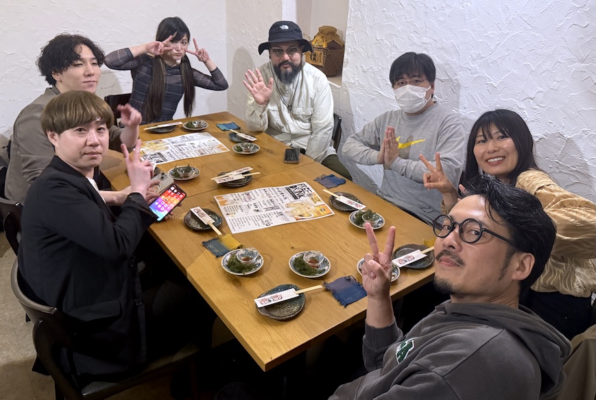 ミートアップイベント後の食事会